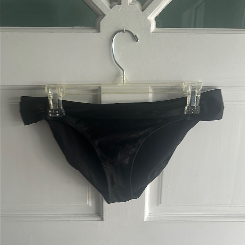 Classic Black Low-Rise Bikini Bottoms